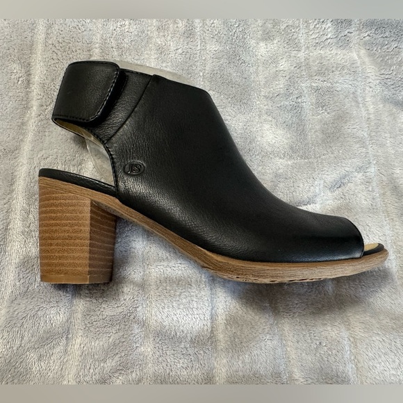 Josef Seibel Bonnie 09 Peep Toe Leather Black Booties EU 37 US 6 to 6.5 - Picture 10 of 11